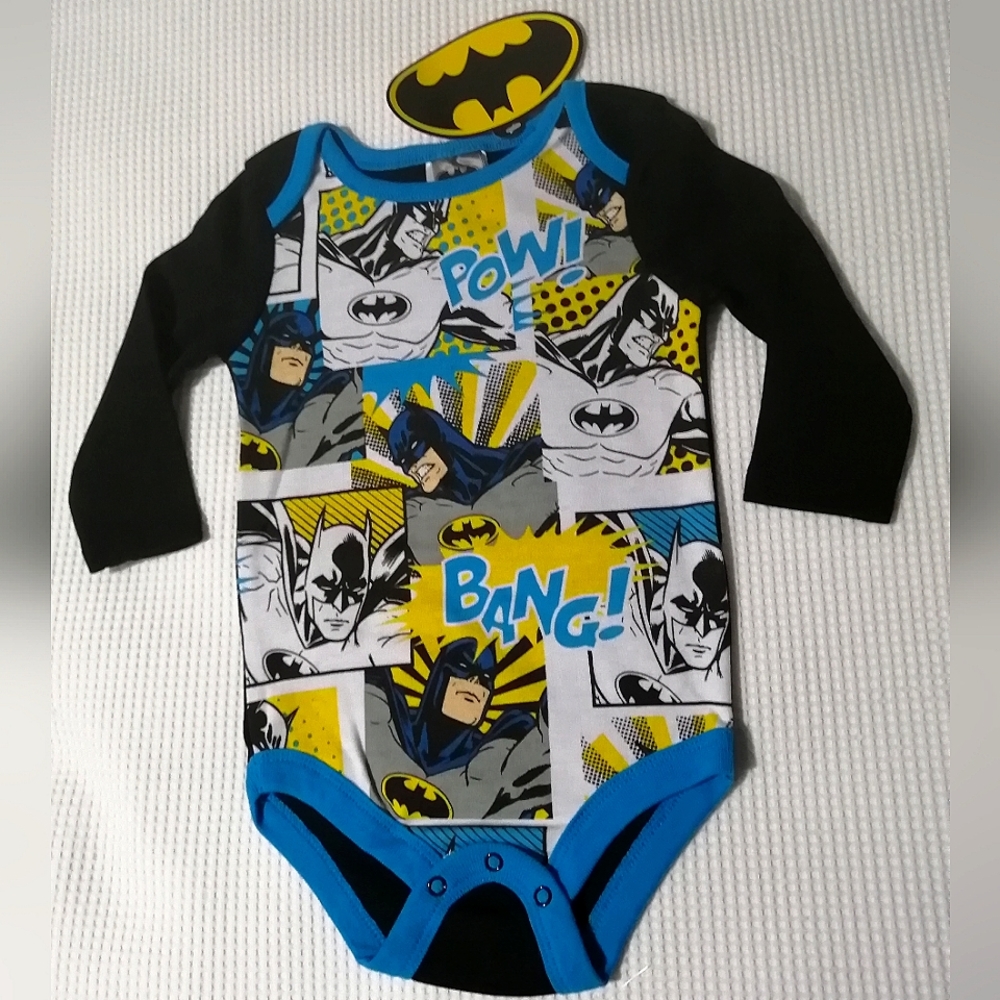 🔥SALE🔥 Batman DC Comics Baby Boy's Onesie NWT Sizes 3-6 months, 6-12 months